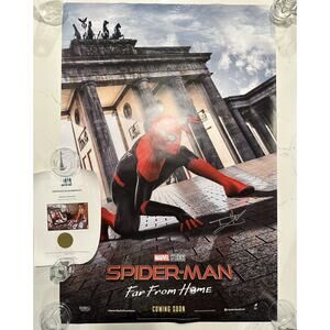 Spider-Man: Far From Home (Berlin) Poster signed by Tom Holland with COA